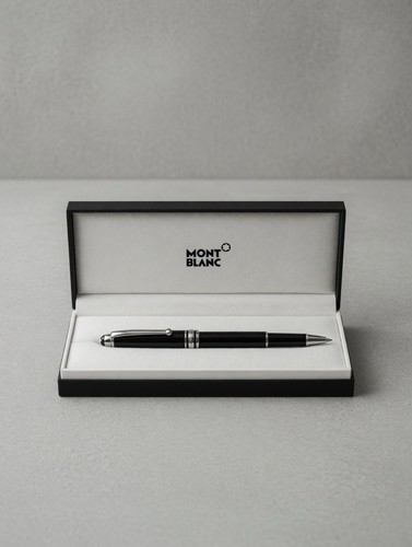 Black and silver montblanc - black,